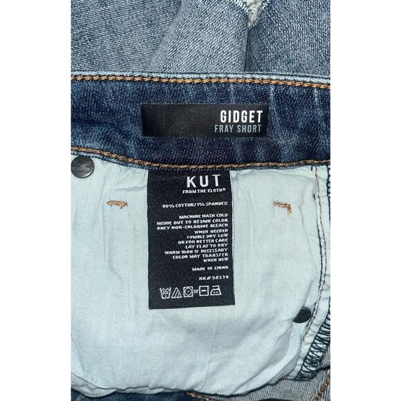 NWT Kut From The Kloth Gidget Fray Shorts Size 6 - Picture 5 of 9